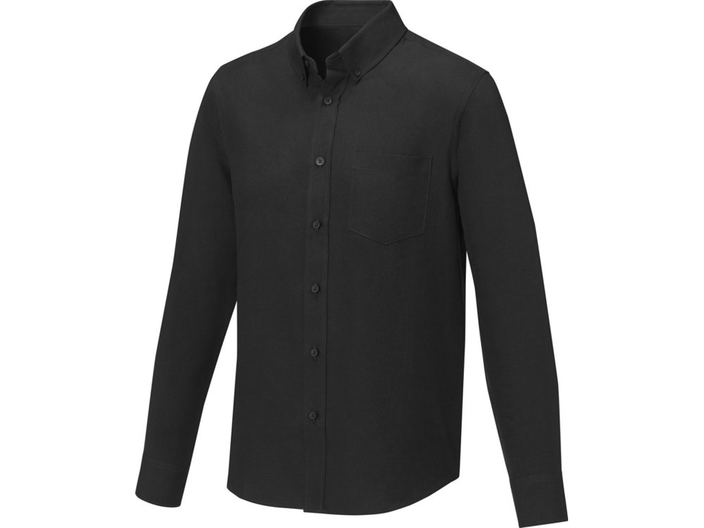 Pollux Мужская рубашка с длинными рукавами, черный, 5XL