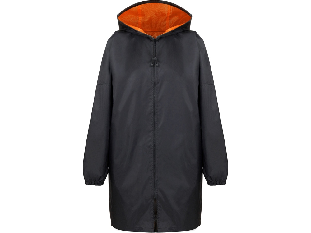 Дождевик Bi-color унисекс, оранжевый/черный, XL/2XL