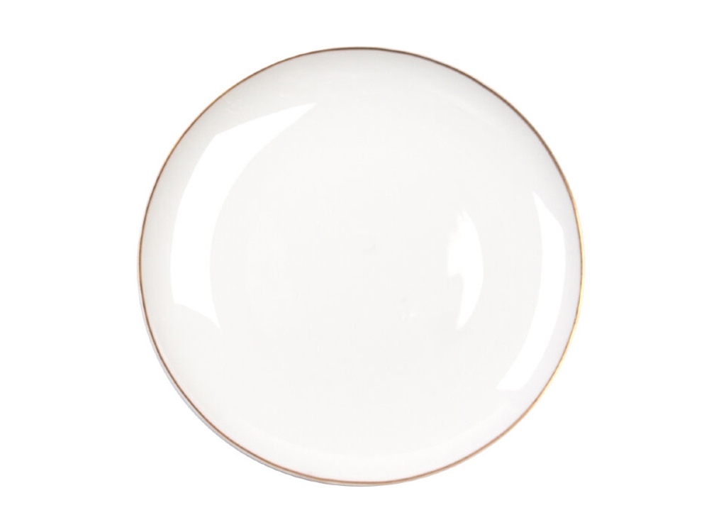 Тарелка PLATE UNI GLD, белый