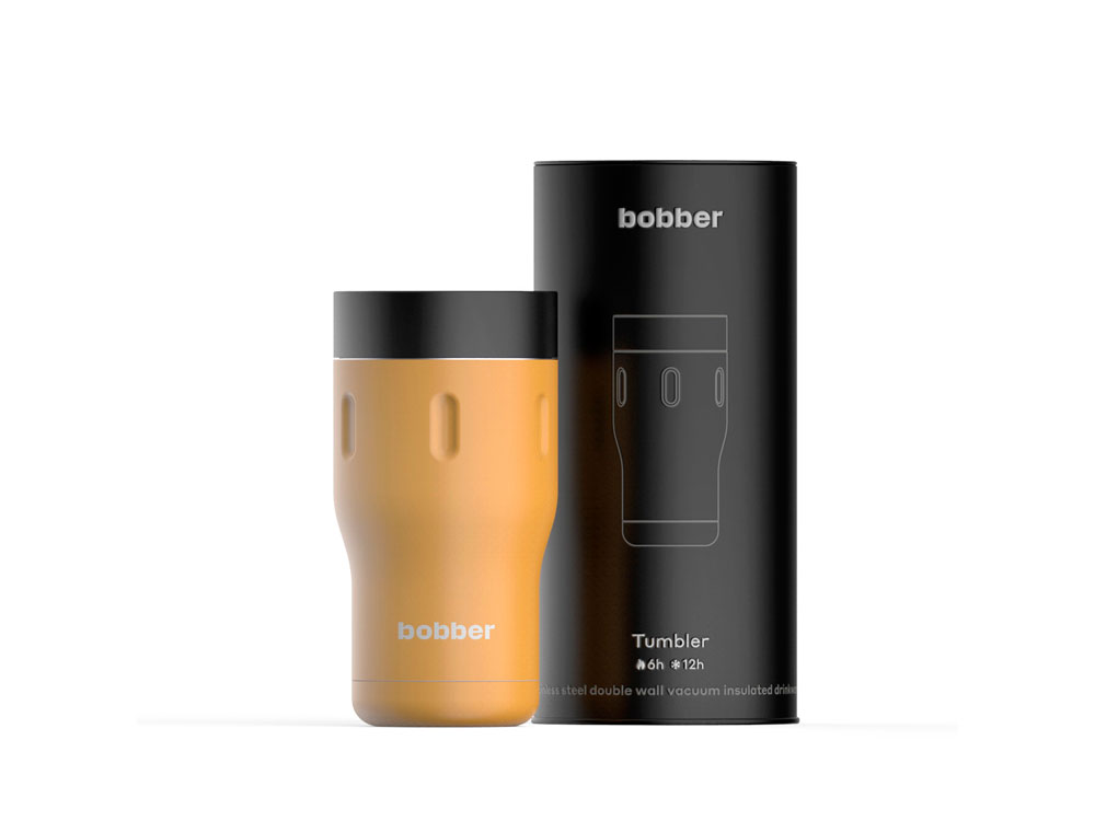 Вакуумная термокружка Tumbler, 350 мл, оранжевый
