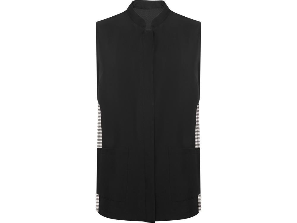 Жилет Aldany, черный/принт гусиная лапка, 2XL