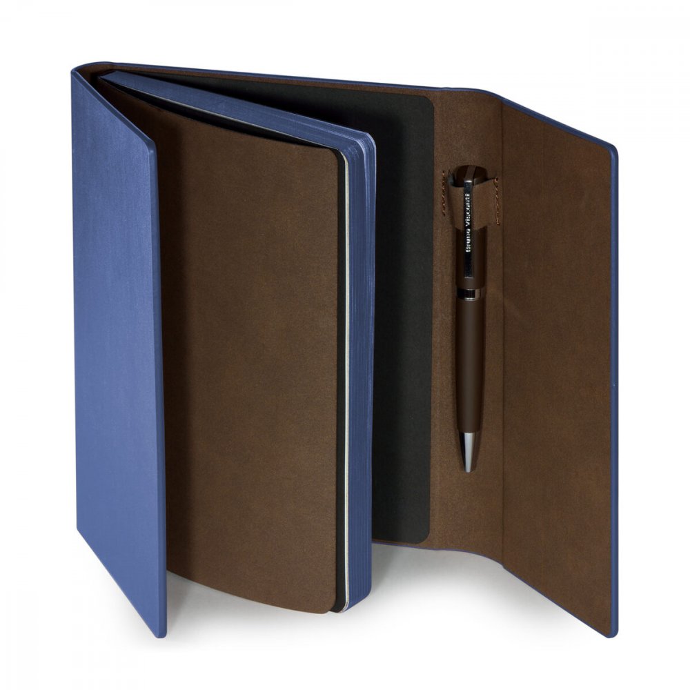 Ежедневник BrunoVisconti® недатированный А5 (160 х 210 мм) "WALTZ" синий 272 стр.