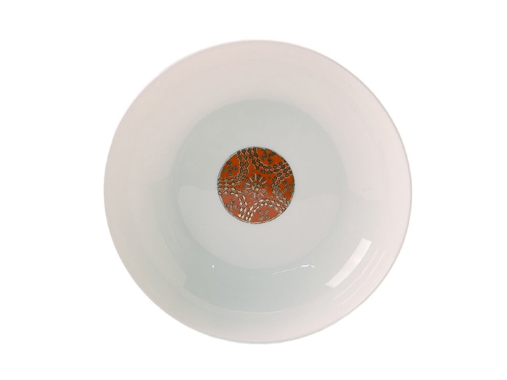 Суповая тарелка S.PLATE 2 GLD, белый