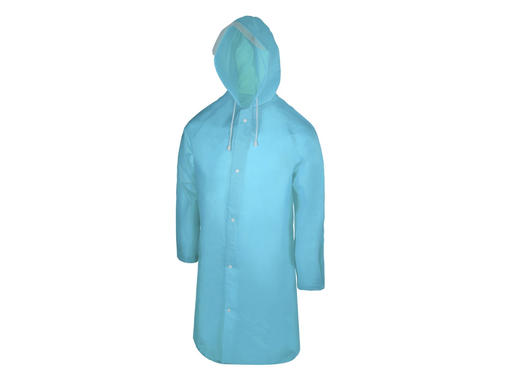Дождевик Hawaii c чехлом унисекс, голубой, XL-2XL
