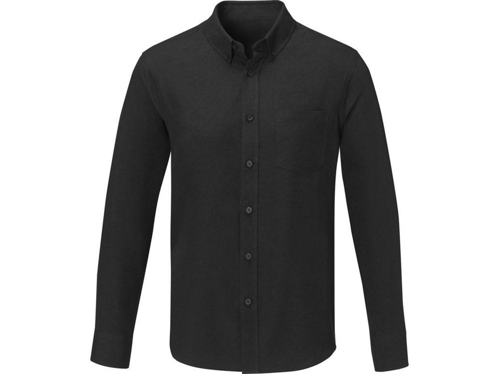 Pollux Мужская рубашка с длинными рукавами, черный, 5XL