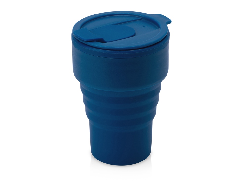 Силиконовый складной стакан GoCup, синий индиго
