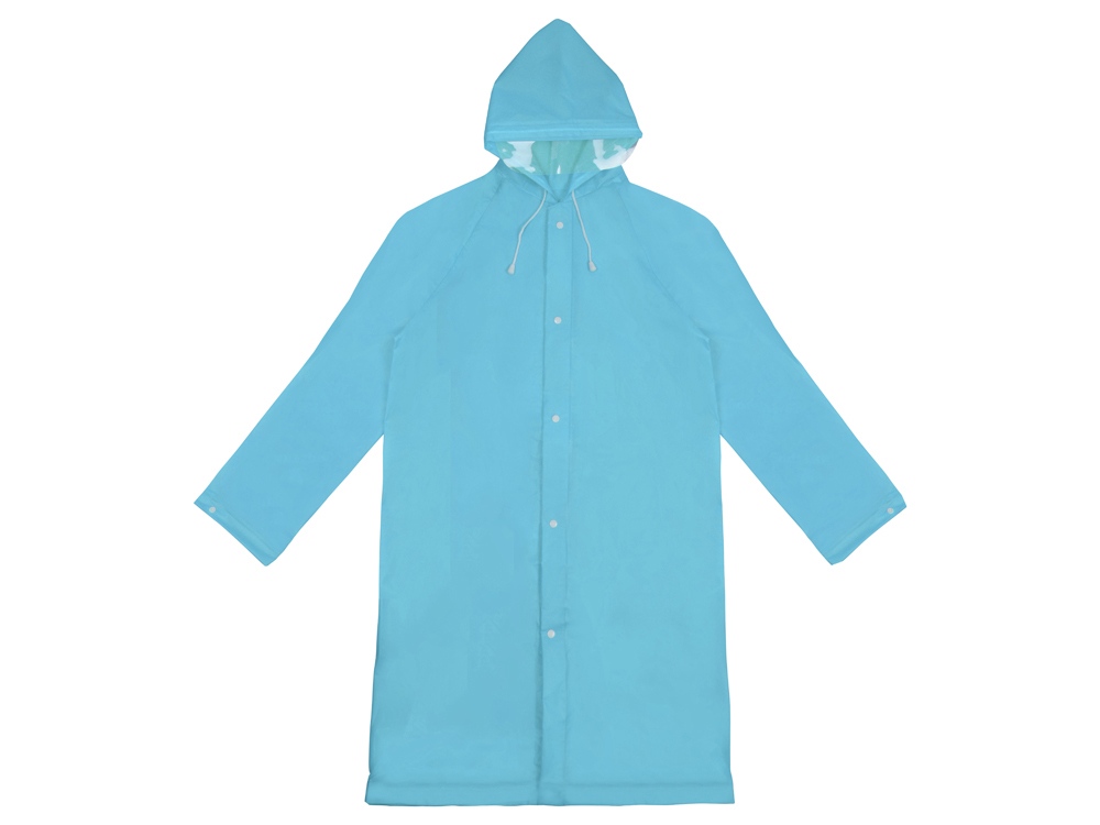 Дождевик Hawaii c чехлом унисекс, голубой, XL-2XL