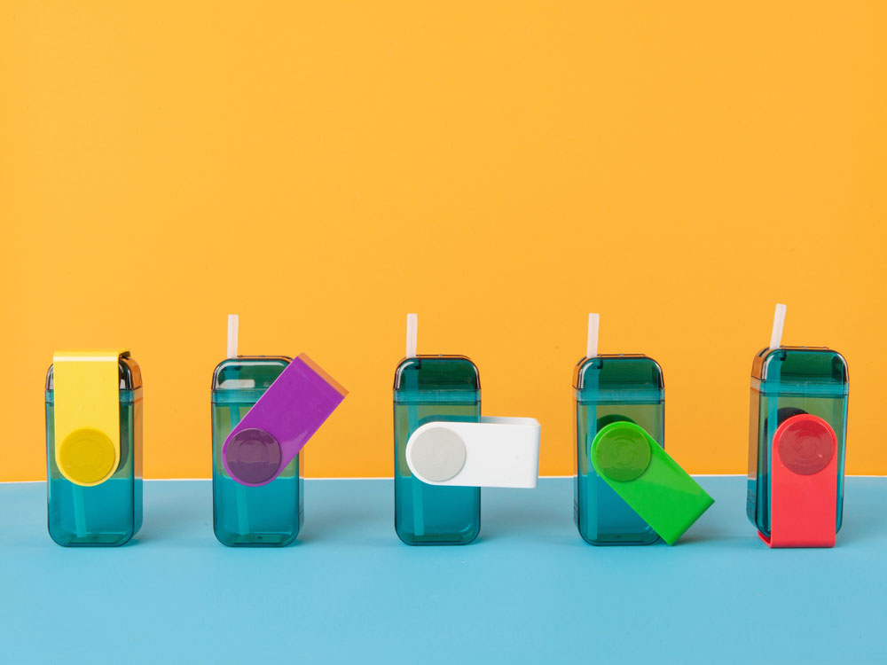Бутылка для воды JUICY DRINK BOX, голубой