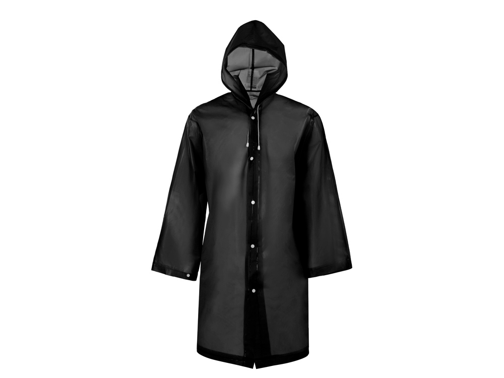 Дождевик Hawaii light c чехлом унисекс, черный, XL-2XL
