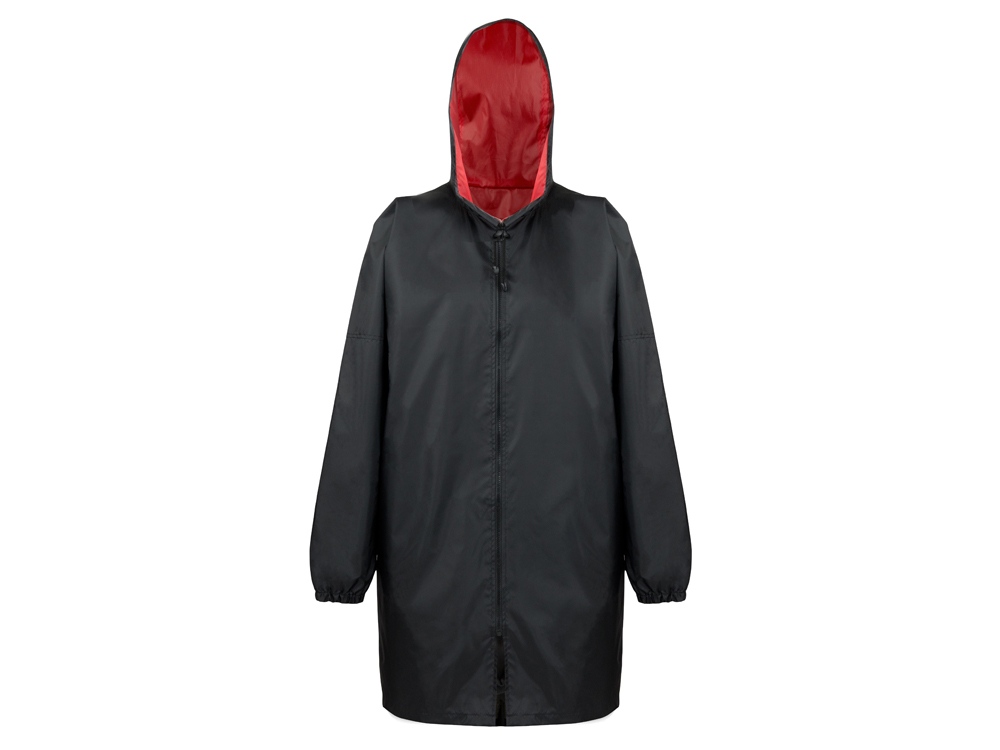 Дождевик Bi-color унисекс, красный/черный, XL/2XL