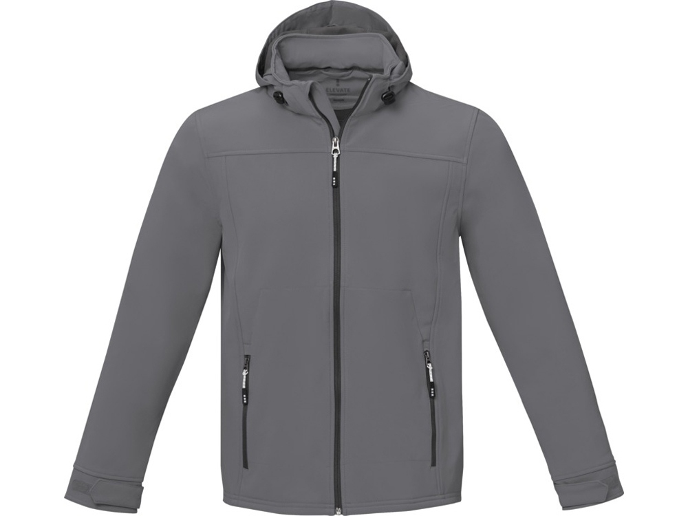 Куртка софтшел Langley мужская, steel grey, 3XL