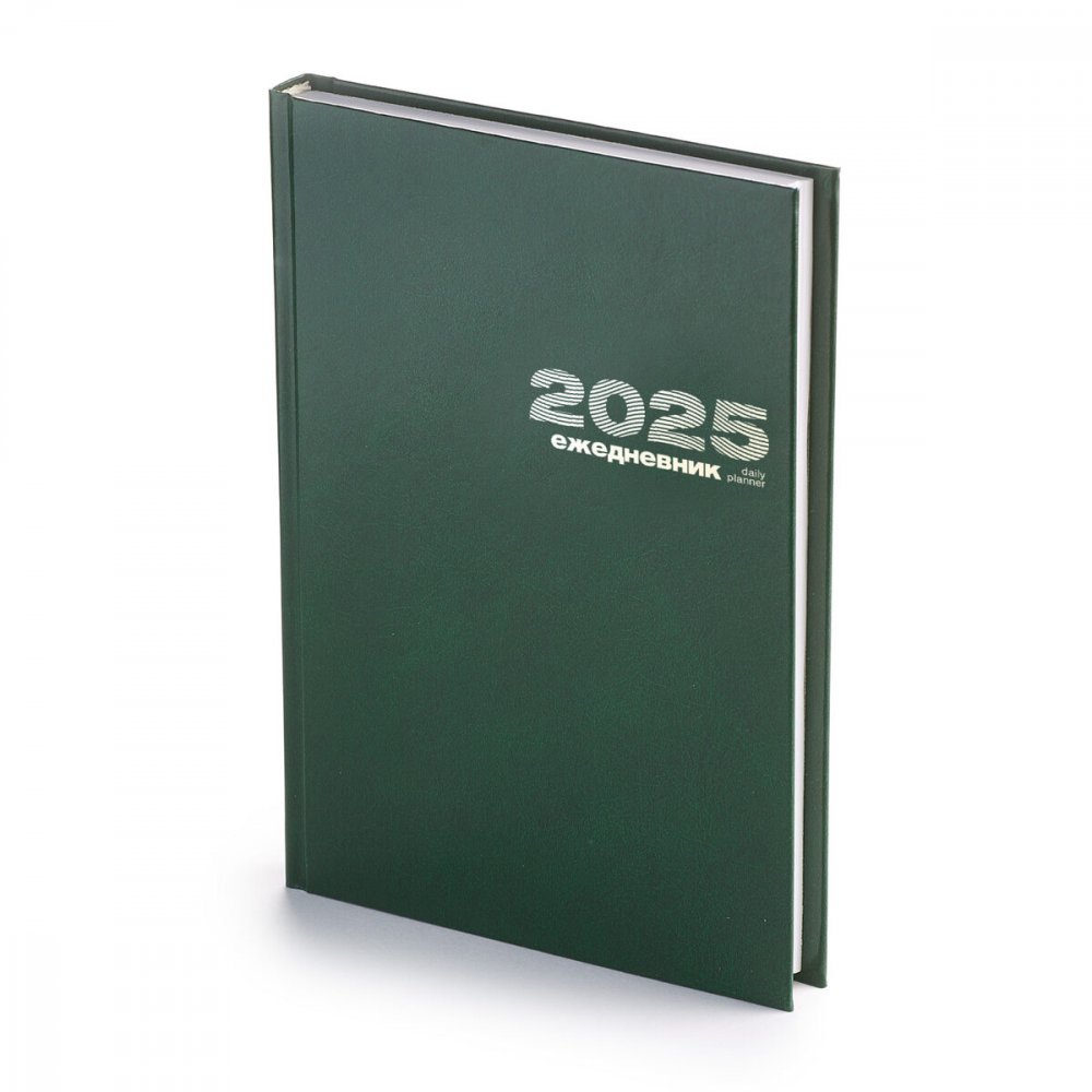Ежедневник Альт® датированный 2025 год А5 (133 х 205 мм) "ЗЕЛЕНЫЙ" зеленый 336 стр.