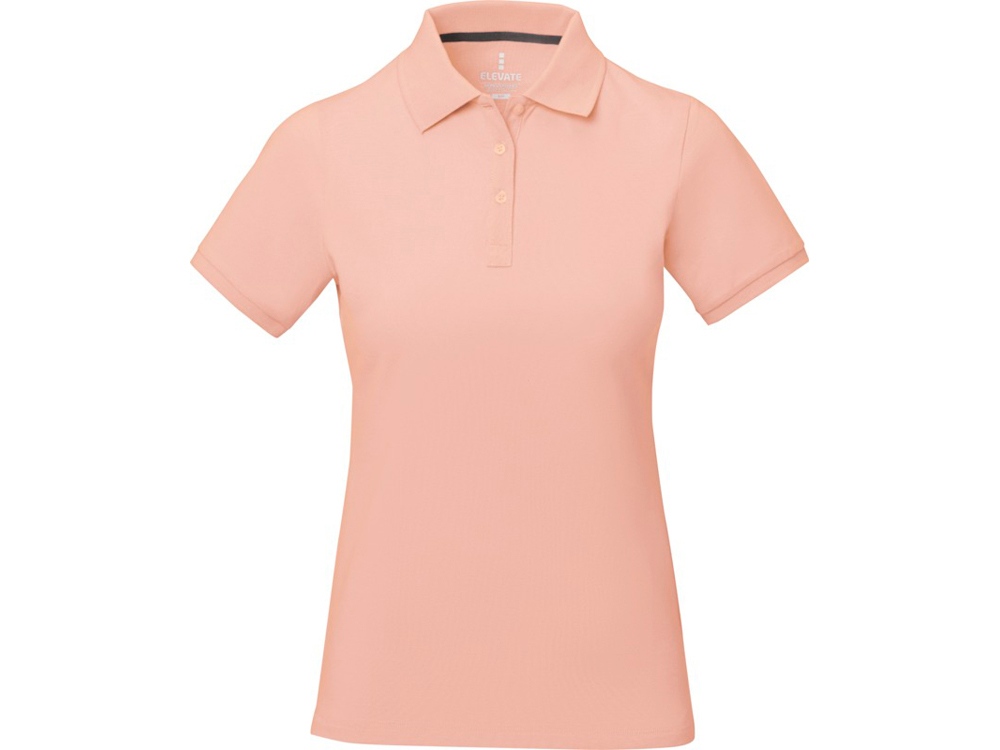 Calgary женская футболка-поло с коротким рукавом, pale blush pink, XL