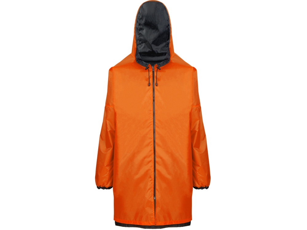 Дождевик Bi-color унисекс, оранжевый/черный, XL/2XL