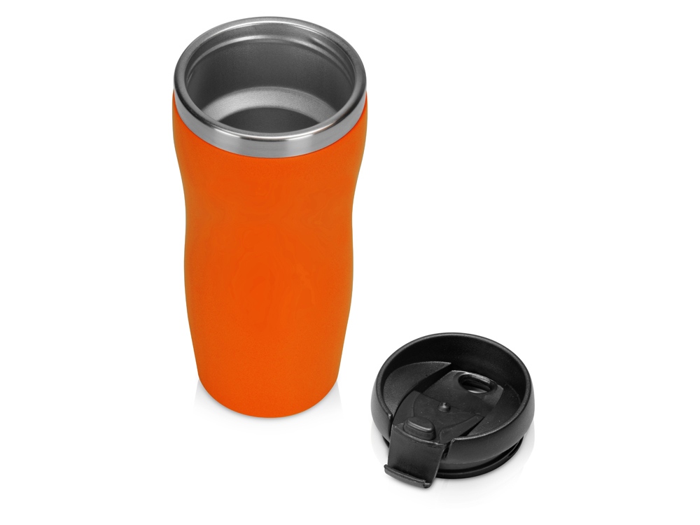 Термокружка Mony Steel soft-touch, оранжевый