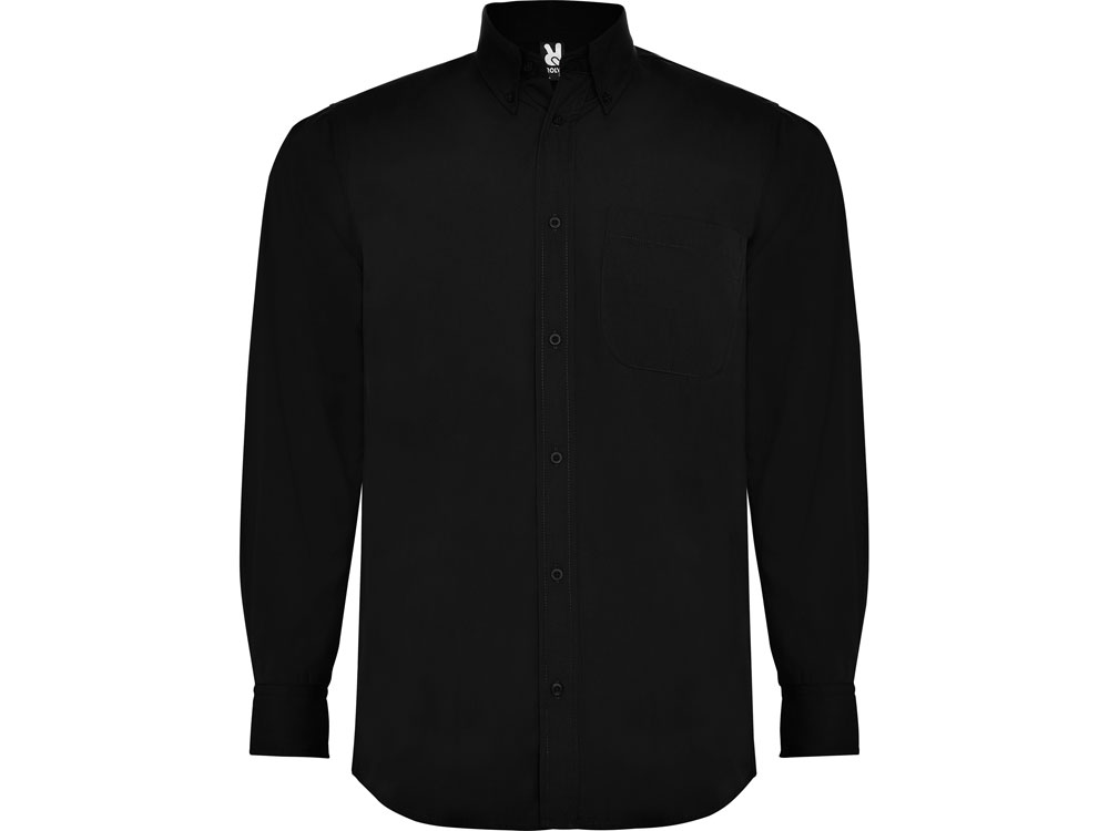 Рубашка Aifos мужская с длинным рукавом, черный, 3XL