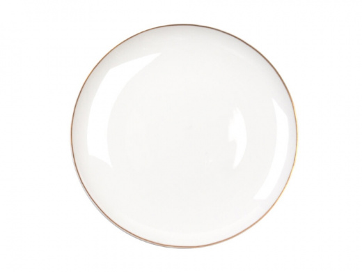 Тарелка PLATE UNI GLD, белый