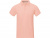 Calgary мужская футболка-поло с коротким рукавом, pale blush pink, XS