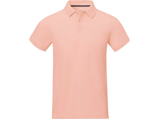 Calgary мужская футболка-поло с коротким рукавом, pale blush pink, XS