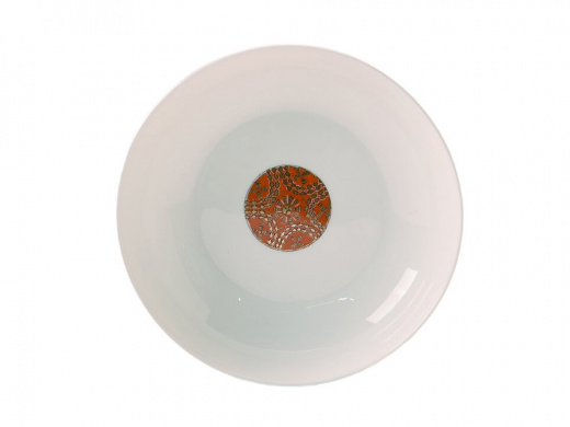 Суповая тарелка S.PLATE 2 GLD, белый