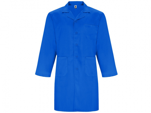 Халат унисекс Vaccine, королевский синий, 2XL