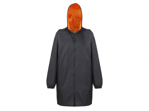 Дождевик Bi-color унисекс, оранжевый/черный, XL/2XL