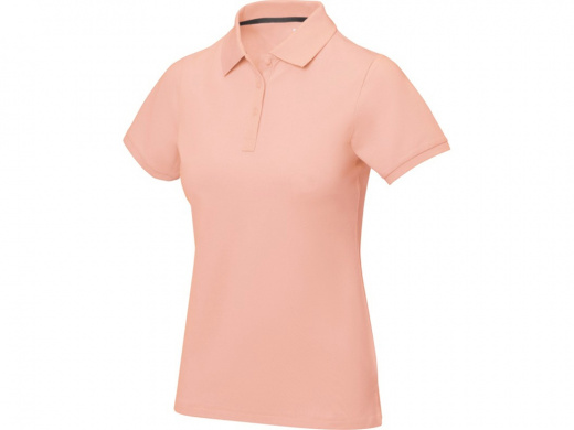 Calgary женская футболка-поло с коротким рукавом, pale blush pink, XL
