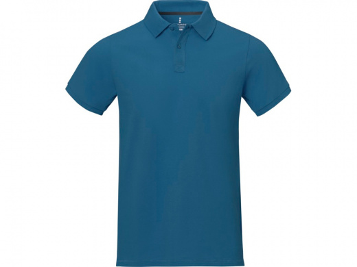 Calgary мужская футболка-поло с коротким рукавом, tech blue, 3XL
