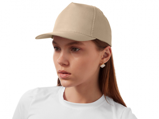 Бейсболка Poly 5-ти панельная 120 гр, песочный, 56