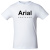 Футболка Arial обитания, белая, размер S