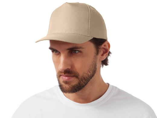 Бейсболка Poly 5-ти панельная 120 гр, песочный, 56