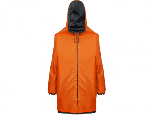 Дождевик Bi-color унисекс, оранжевый/черный, XL/2XL